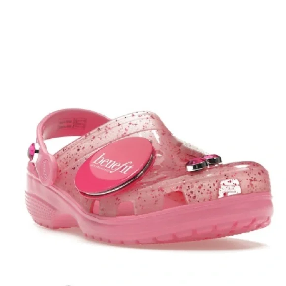 New CROCS x benefit cosmetics ADULT classic clogs